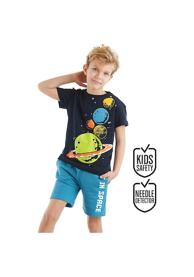 Gezegenler Erkek Çocuk Yazlık T-shirt Şort Takım