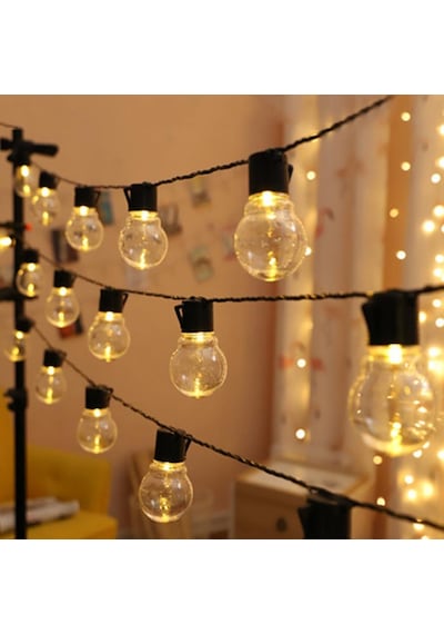 10 Led 3.5 Metre Güneş Enerjili Su Geçirmez 8 Mod Led Bahçe Teras