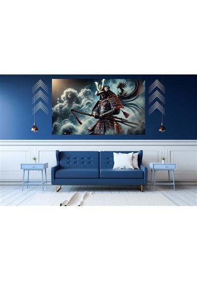 Ti-play Gold Shogun 60x90cm Modern Samuray Pvc Çerçevesiz Tablo