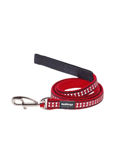 Red Dingo Reflektörlü Kemik Desenli Kırmızı Uzatma 15mm Kırmızı