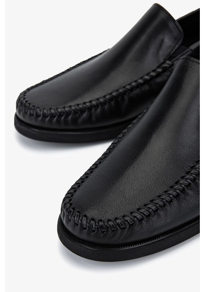 Valmenti Erkek Hakiki Deri Siyah Loafer Ayakkabı 1008 Val-2829 Erk Ayk Y25 Sıyah Bfl