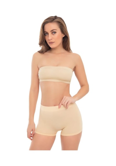 Cottonhill Premium - Kadın Ten Ultra-rahat Seamless Boxer Ten