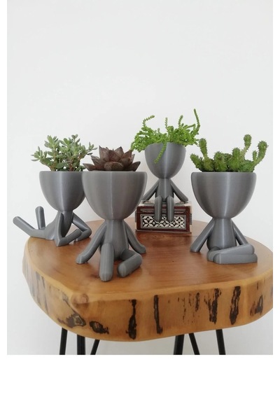 Dekoratif Insansı Saksı 4'lü Set Pinterest 14279457