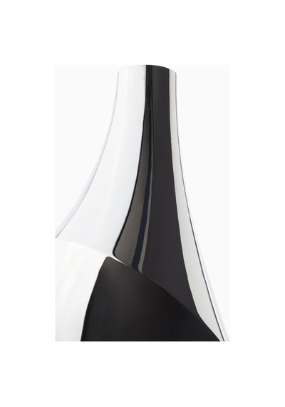Georg Jensen Flora Large Paslanmaz Çelik Iskandinav Tarzı, Dekoratif Vazo Gümüş
