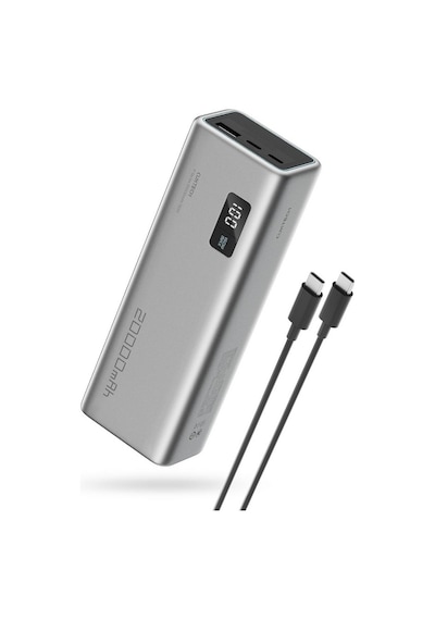 Cuktech 15 Powerbank 20000 Mah 150 W Pd3.1 Süper Hızlı Şarj 3 P Gri