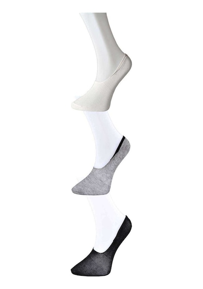 2as Siyah Gri Ve Beyaz Kadın Babet Çorap 6 Çift 113 Safran