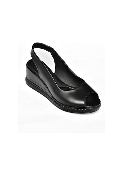 Fox Shoes S674307009 Siyah Kadın Sandalet Siyah