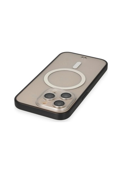 Durukar Apple iPhone Uyumlu 14 Pro Kılıf Grand Magneticsafe Kapak - Siyah