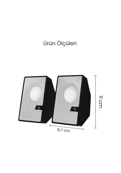 Sprange 2 Li Tak Çalıştır Usb Bilgisayar Hoparlörü Güçlü Ses, Kompakt Tasarım, Ev-ofis Kullanıma Uygun