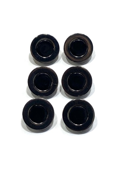İtalyan Antrasit Çerçeveli / Hırka Ve Yelek Düğmesi / 6'lı Set / 1,8 Cm / Ita23