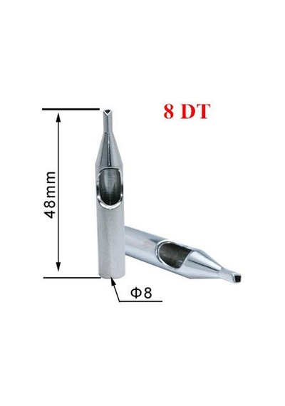 8 Dt L316 Paslanmaz Çelik İğne Ucu - Tattoo Çelik Uç
