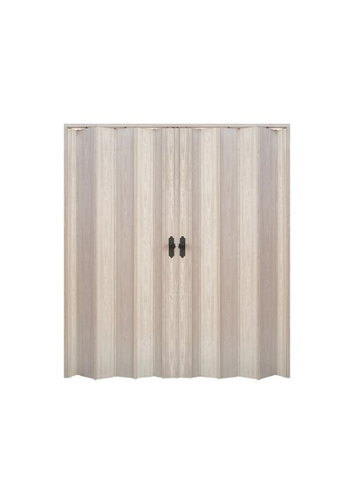 Faran Dekorasyon 170 x 215 Akçaağaç Renk Camsız Çift Açılım Pvc Akordiyon Kapı - FRNAKMODEL-0-146