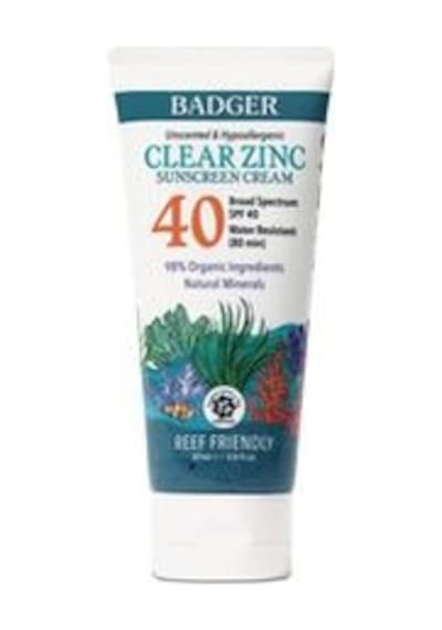 Badger Clear Zinc Kokusuz Güneş Kremi SPF 40 87 ML Badger Clear Zinc Kokusuz Güneş Kremi SPF 40 87 ML
