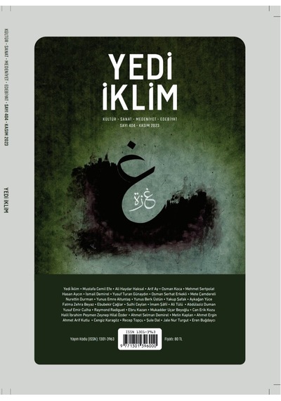 Yedi İklim 404.sayı Kasım 2023