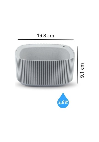 Omnipazar Krs-248 Pera Dekoratif Aranjman Kaktus Sukulent Saksı 1.8 Litre No 2 58961860
