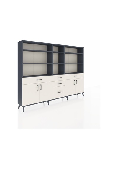 Arges Dolap 11 Raflı 5 Çekmeceli 4 Kapaklı 220x30x163 Antrasit-aytaşı Aytası - Antrasıt Arges Dolap 11 Raflı 5 Çekmeceli 4 Kapaklı 220x30x163 Antrasit-aytaşı Aytası - Antrasıt