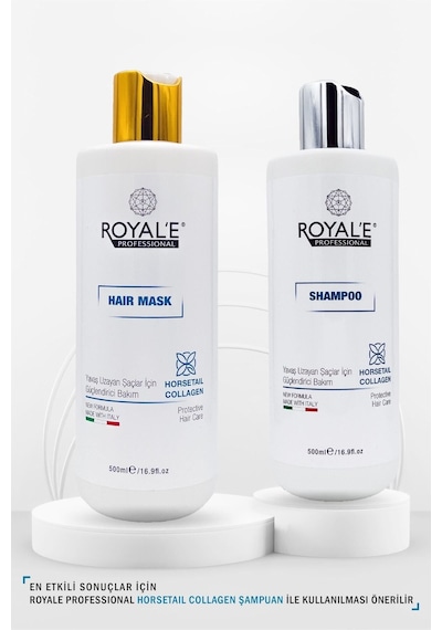 Royale Professional Horsetail Collagen Yavaş Uzayan Saçlar İçin Güçlendirici Saç Maskesi 500 ML