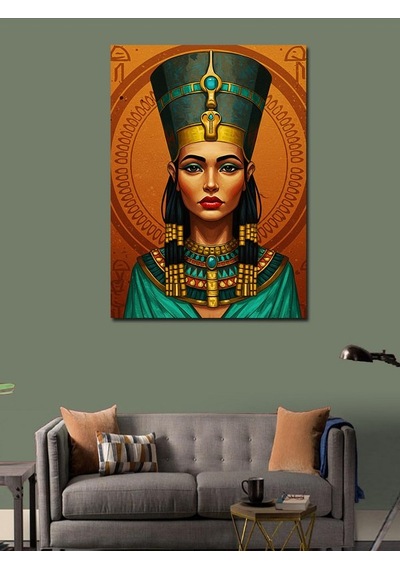 Kanvas Tablo Kraliçe Nefertiti Portresi 70cmx100cm