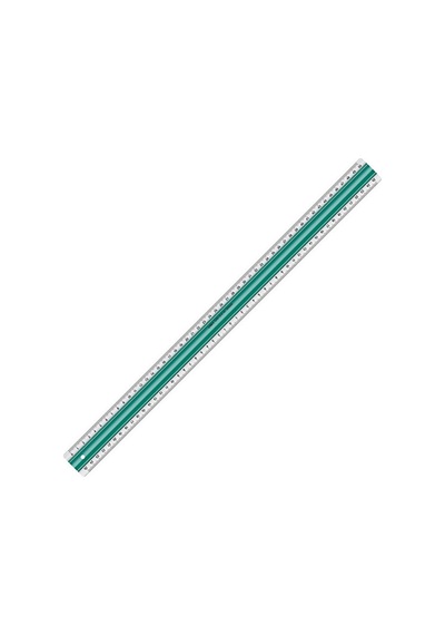 50 Cm Super Series Anti-slide Kaydırmaz Cetvel Şeffaf/yeşil