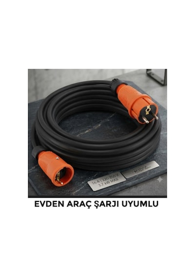 Rekorlu Araç Şarjı Uyumlu 40 Metre 3x2.5 Ttr Hes Veya Öznur Kablolu Tam Bakır Fişler Rekorlu Halojen Free Uzatma Seyyar - 921804590