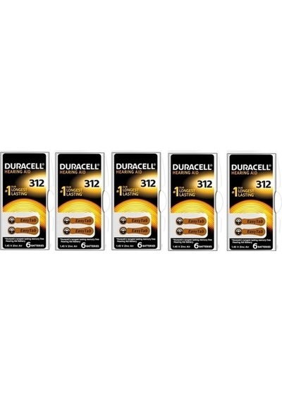 Duracell 312 Numara İşitme Cihazı Pili 5'Li Paket