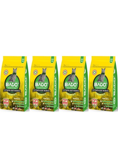 Bado Kokteyl Yetişkin Kedi Maması 4 x 500 G