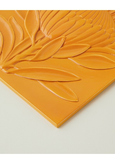 Mayra Polyresin Duvar Aksesuarı 20x20 Cm Turuncu
