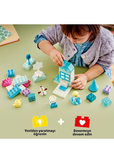 LEGO® DUPLO® | Disney Elsa ve Olaf ile Karlar Ülkesi Yaratıcı Kutusu 10462 – 2+ için Karakterler İçeren Oyuncak Yapım Seti (37P)