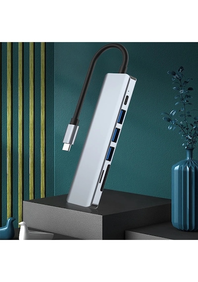 Ally 7in1 Usb 3.1 Hdmı 4k 30hz 2k 1080p Type-c Hub Adaptör Dönüştürücü- 5775