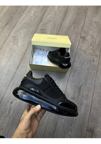 Fileli Şeffaf Klasik Erkek Ayakkabısı Alexander Mcqueen 521 Sıyah