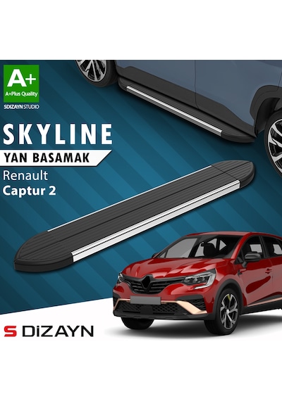 S-dizayn Renault Captur 2 Skyline Krom Yan Basamak 183 Cm 2020 Üzeri A+ Kalite