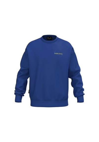 Mizuno Athletic Crew Neck Erkek Sweatshirt Mavi Çok Renkli
