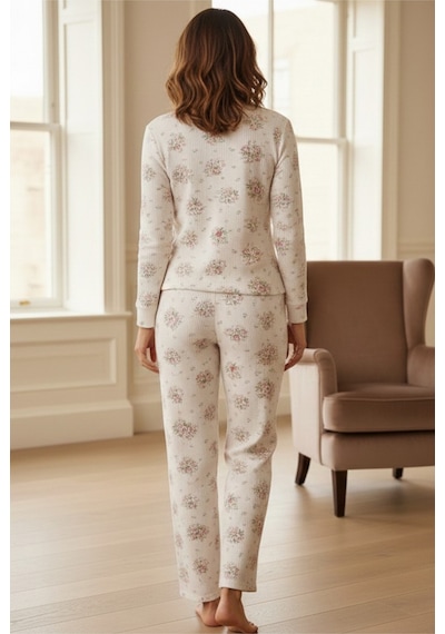 Siyah İnci Yumuşak Tuşe Kışlık Fitilli Pamuklu Örme Pijama Takım 7956 Pembe Büyük Çiçek Siyah İnci Yumuşak Tuşe Kışlık Fitilli Pamuklu Örme Pijama Takım 7956 Pembe Büyük Çiçek
