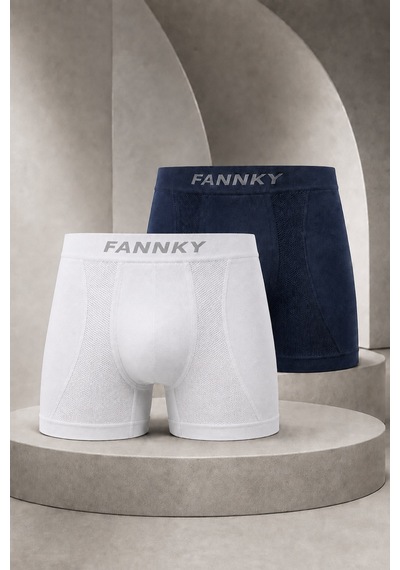 Fit Women Erkek Casual Comfort Günlük 2 Li Boxer Füme