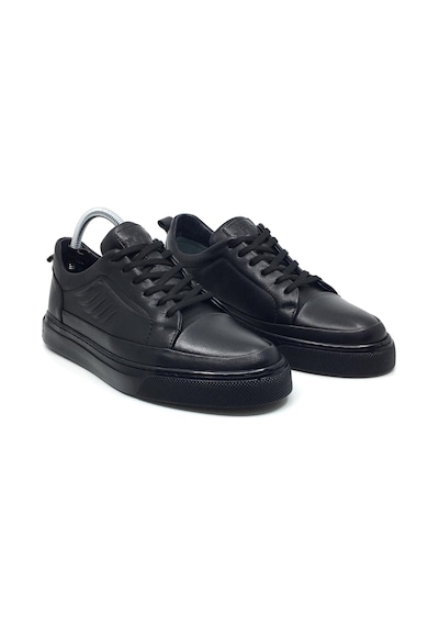 Taşpınar %100 Hakiki Deri Erkek Yazlık Rahat Günlük Sneaker Ayakkabı 40-44 Siyah