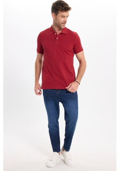 Tudors Erkek Slim Fit Dar Kesim Premium Seri %100 Pamuk Yumuşak Dokulu Merserize Bordo Polo Yaka Tişört-50940 Tudors Erkek Slim Fit Dar Kesim Premium Seri %100 Pamuk Yumuşak Dokulu Merserize Bordo Polo Yaka Tişört-50940