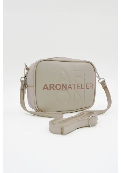 Küçük Boy Crossbody Çapraz Askılı Kadın Omuz Çantası Bej Bej