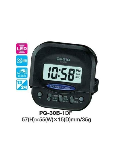 Casio Pq-30b-1df Alarmlı Led Masa Saati