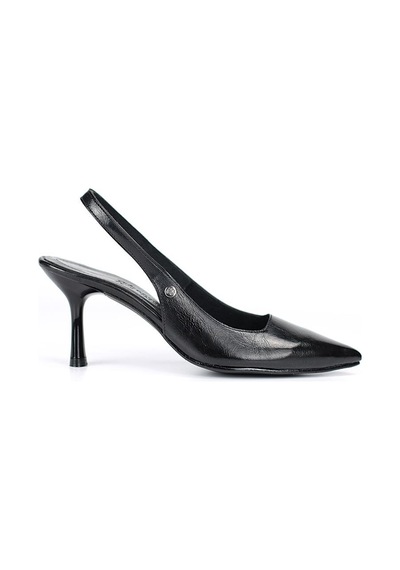 Vivienne Esnek Yumuşak Kaymaz Taban 7 Cm Siyah Rugan Açık Lastikli Kadın Topuklu Ayakkabı Çok Renkli Vivienne Esnek Yumuşak Kaymaz Taban 7 Cm Siyah Rugan Açık Lastikli Kadın Topuklu Ayakkabı Çok Renkli