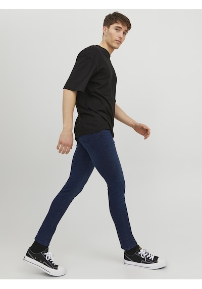 Jack & Jones Erkek Jjiglenn Jjoriginal Mf 775 Dar Kesim Kot Pantolon 12237358 Mavi