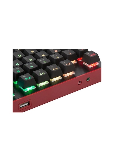 Rampage Hydra R6 Plus Usb Kablolu Full RGB Audio Portlu Mekanik Gaming Q Klavye