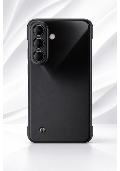 Samsung Galaxy S23 Fe Uyumlu Kamera Korumalı Yanları Açık Sararmaz Sert Mika Şeffaf Kılıf