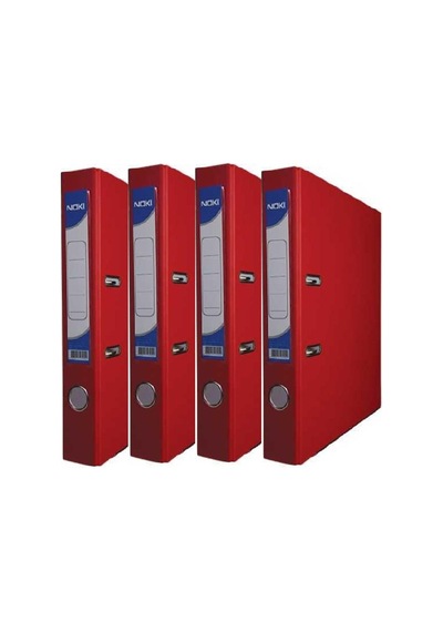 Büro Klasör Kırmızı Dar Noki Kırmızı Büro Klasörü Halkalı 4 Adet
