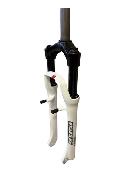 Sr Suntour Xcr 26" Jant Kilitlenebilir Bisiklet Maşası 1-1/8 Qr Amortisörlü Maşa V-fren Disk Fren Beyaz