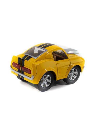 Metal Ford Mustang Mini Çek Bırak Mini Sarı 9 Cm