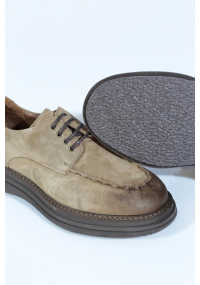 Dgn 969 Erkek Loafer Ayakkabi Koyu Taba Süet