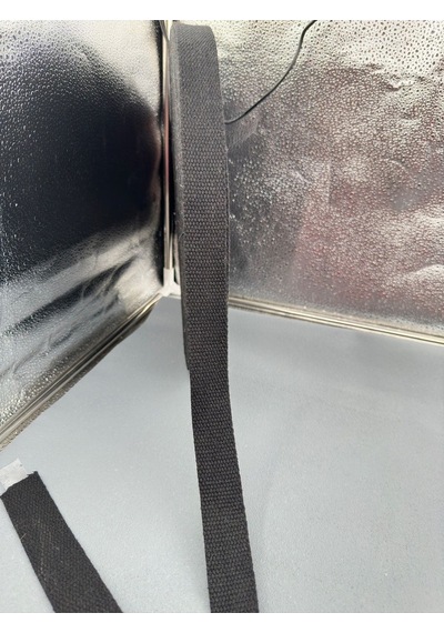 Paşateks 3 Cm Pamuk Kolon Şerit-5 Metre-siyah
