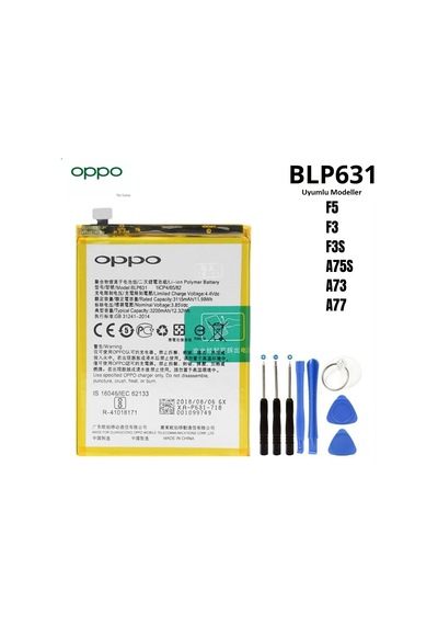 Oppo A73-A75S-A77 Pil Batarya Blp631+Tamir Seti