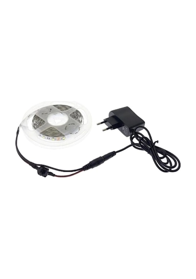 Mutfak Tezgah Üstü Için 5 M Günışığı Şerit Led 12v Adaptör Tak Çalıştır Aç Kapa Anahtar 3 Çip Günışığı
