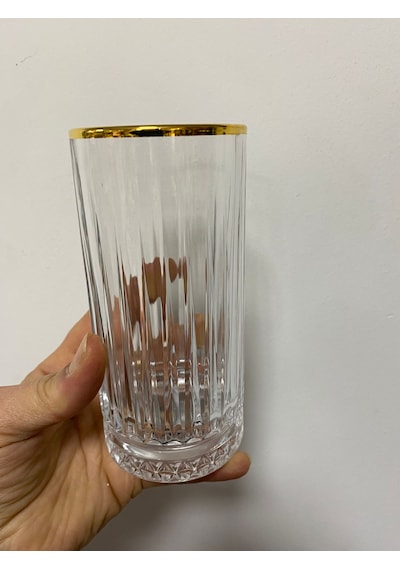 4'lü Elysia Golden Meşrubat Bardağı 280cc Yaldızlı&şeffaf